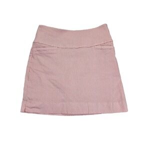 S C and Co Skort Womens Medium Red White Geometric‎ Golf Tennis Pickleball Skirt